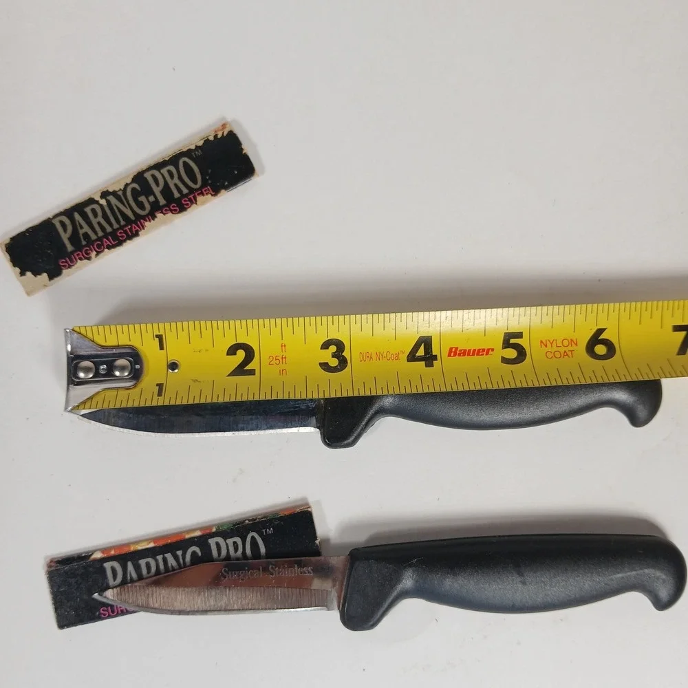 Paring-Pro Kitchen Paring Knife Set Lot Of 2 Stainless Steel